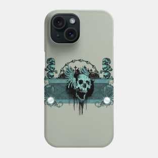 Awesome skull with wings Phone Case