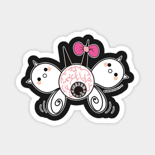 kawaii cute ghost cute eyeball, cute halloween Magnet