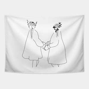 Flower Girls Tapestry