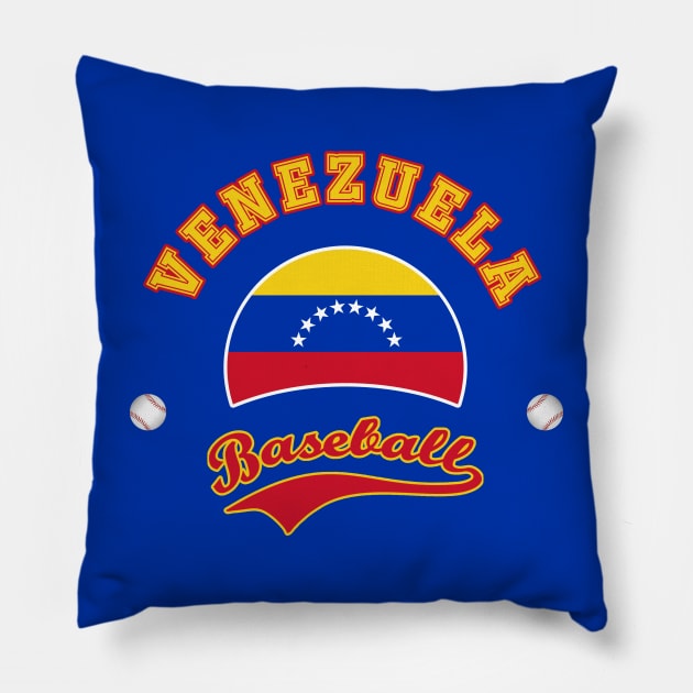 Venezuela Baseball Team Pillow by CulturedVisuals