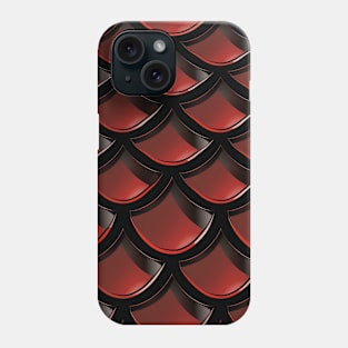 Black & Red Dragon Scale Phone Case