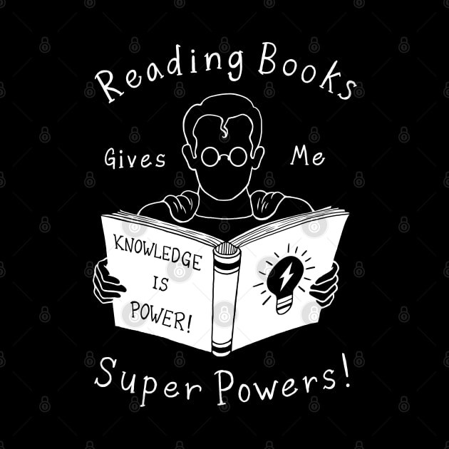 Books Give Me Super Powers! by Vincent Trinidad Art