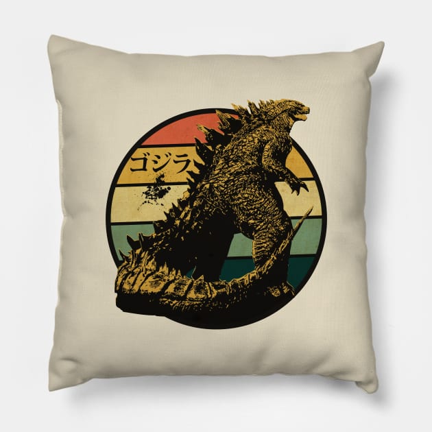 Kaiju City Monster Pillow by CTShirts