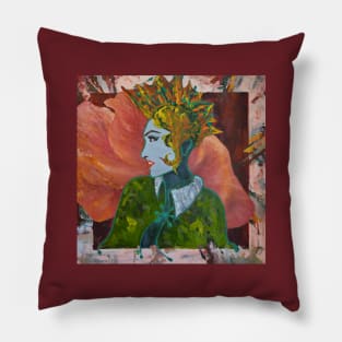 "The girl with the mohawk" Pillow