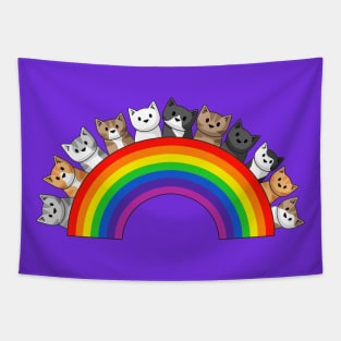 Rainbow Cats Tapestry