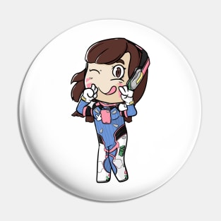 D.Va Overwatch Chibi Pin