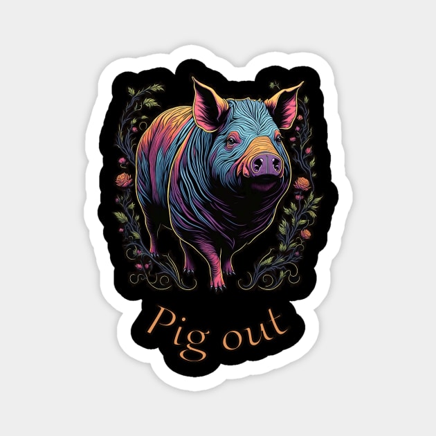 Pig out Magnet by ElArrogante