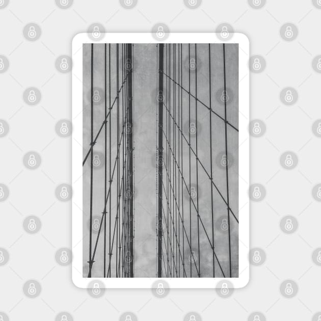 Brooklyn Bridge Magnet by juniperandspruce