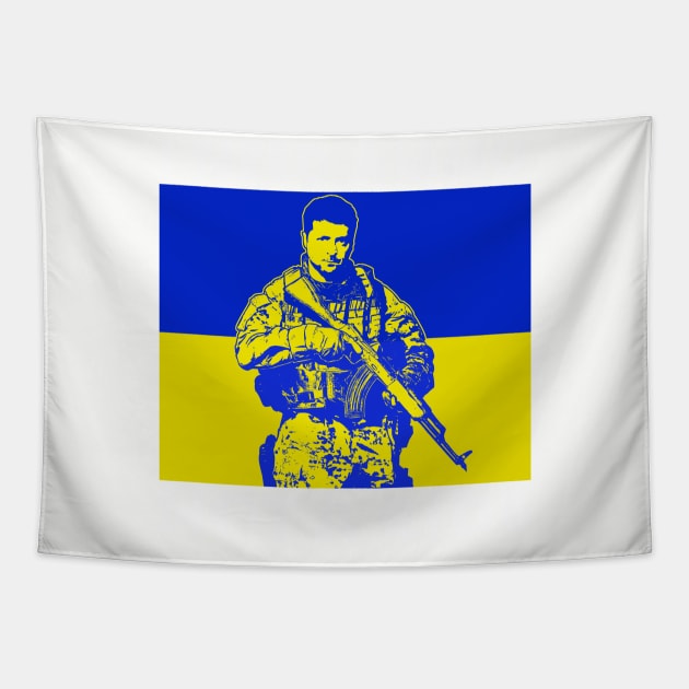 Ukraine Flag Tapestry by teepublickalt69