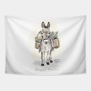 Happy Trails Donkey Tapestry