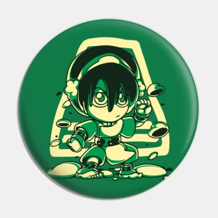 Cute Earthbender Pin