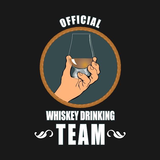 Official Whiskey Drinking Team by Carrie T Designs