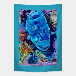 Blue Groper Fish Tapestry