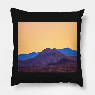 Sunset mountain Pillow