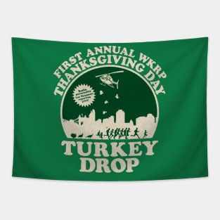 Thanksgiving Turkey Drop vintage Tapestry