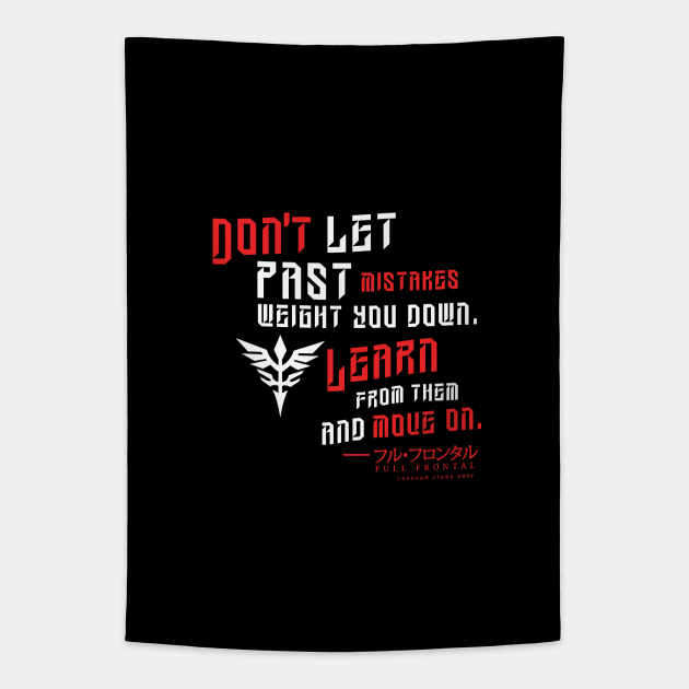 Full Frontal Typography V2 Tapestry by Gundam Otaku Shop