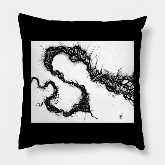 Shadow weirdness Pillow by Twisted Shaman