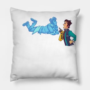 Rhys and Handsome Jack Rhack Tales From The Borderlands Inspired Design Pillow