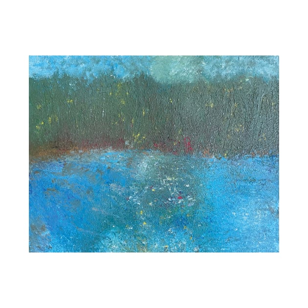 Landscape Abstract Painting (Original Art: MOMA-037) by Olcho Designs