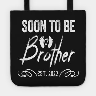 Soon To Be Brother Est 2022 Funny Pregnancy Tote