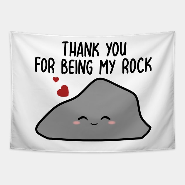 Thank you for being my rock Tapestry by medimidoodles