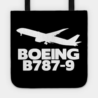 Boeing B787-9 Silhouette Print (White) Tote