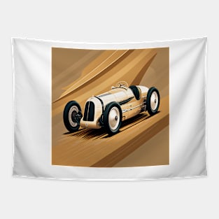 Art Deco Style Racing Car Tapestry