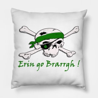 St Patrick's Day Pirate T-Shirt Pillow