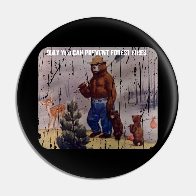 SMOKEY THE BEAR Pin by Cult Classics