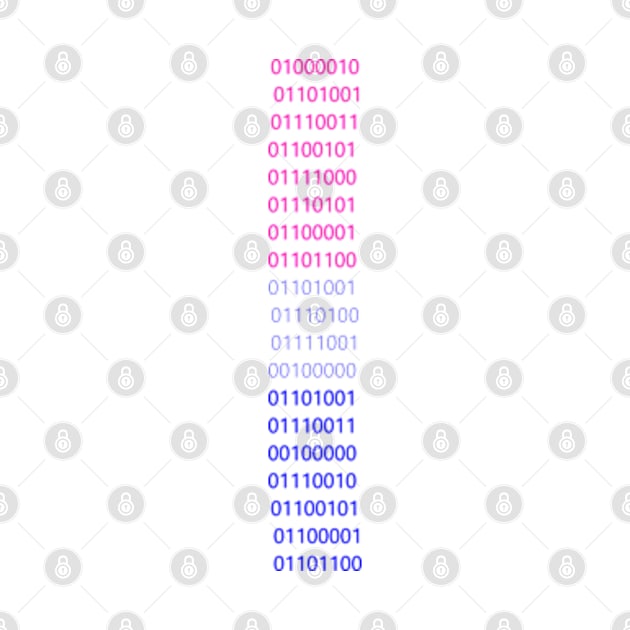 Binary Code Bi Flag by Mel_LR