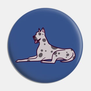 Gray Spotted Great Dane Pin