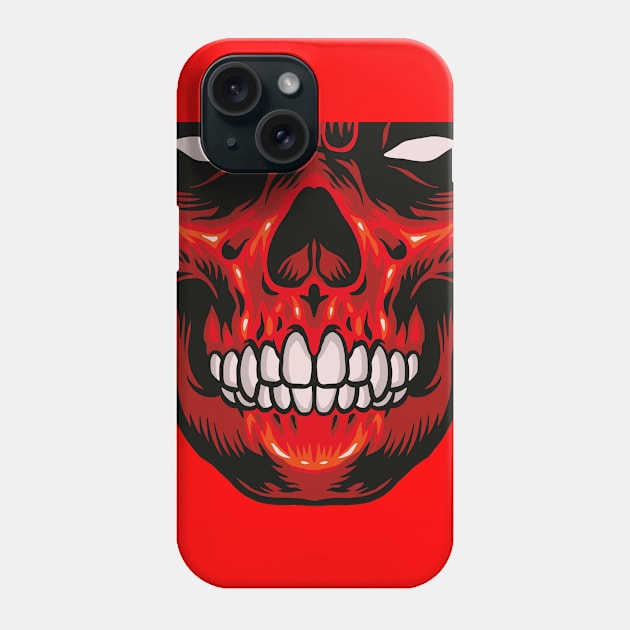 Red Devil Phone Case by AllWellia