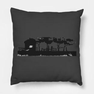 Alone house Pillow