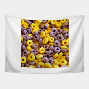 Breakfast Loops - Purple and Yellow Tapestry