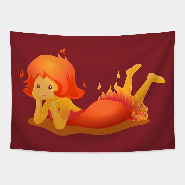 Flame Princess Tapestry by MarilithsBlades