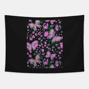 FLORAL DESIGN WITH BUTTERFLY COLLECTION NUMBER 2 Tapestry