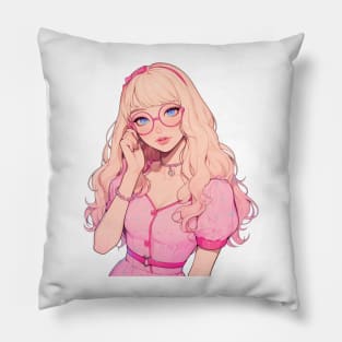 Barbie with Glasses Pillow