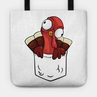 Funny Thanksgiving Turkey Pocket Tote