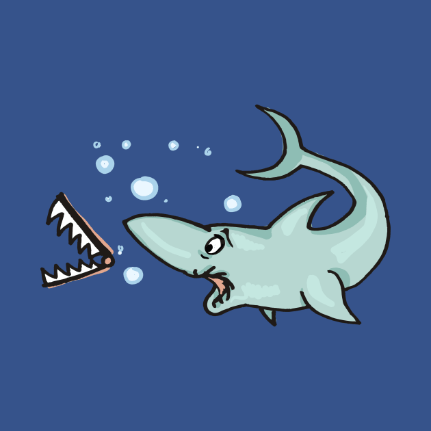 Shark loosing his denture by Malle Folle