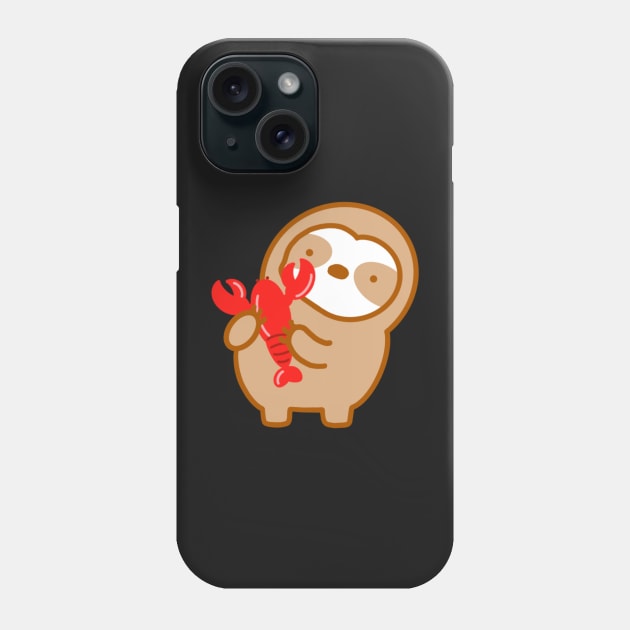 Cute Lobster Sloth Phone Case by theslothinme