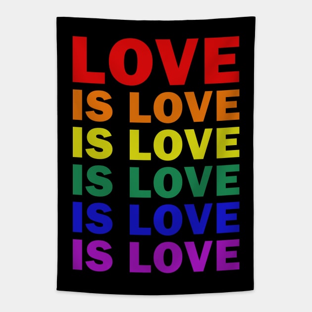 LGBT - Love is Love Tapestry by valentinahramov