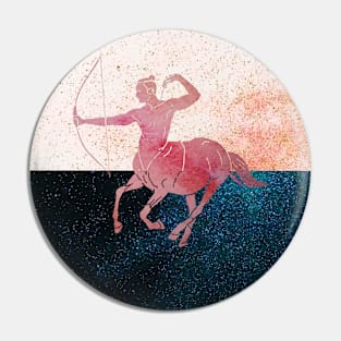 Watercolor Sagittarius Pin