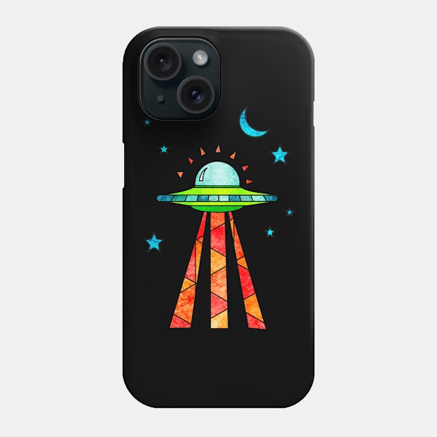 UFO Phone Case by Kelly Louise Art