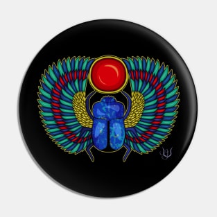 Winged Scarab Pin