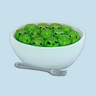 happy kawaii brussels sprouts T-Shirt