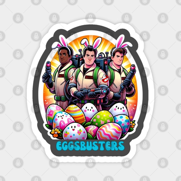 EGGSBUSTERS VS GHOSTBUSTERS EASTER MODE Magnet by Lolane