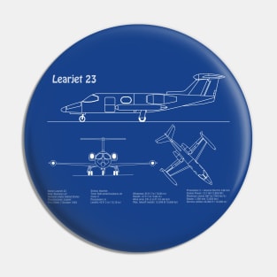 Learjet 23 - Airplane Blueprint Plan - ADpng Pin