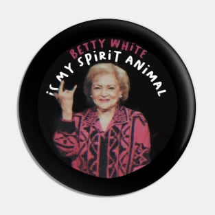 Betty White Pin