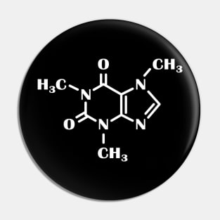 Caffeine Molecule For Barista Chemistry Teacher Scientist Premium Pin