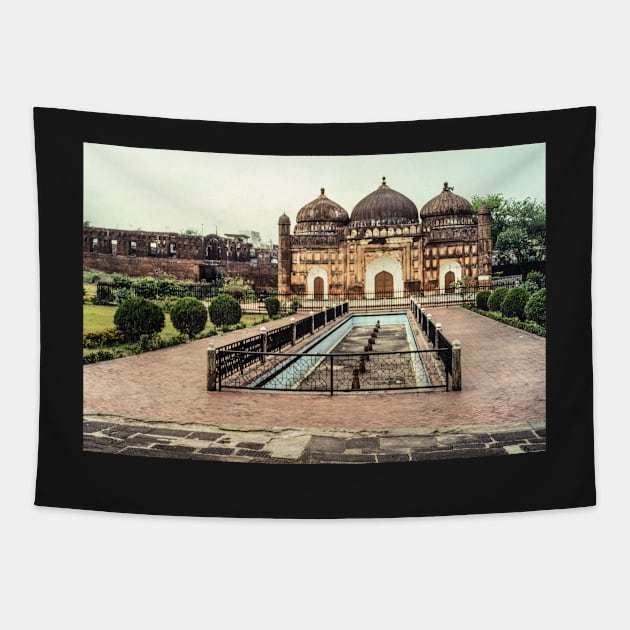 Mosque at Lalbagh Fort Tapestry by fotoWerner